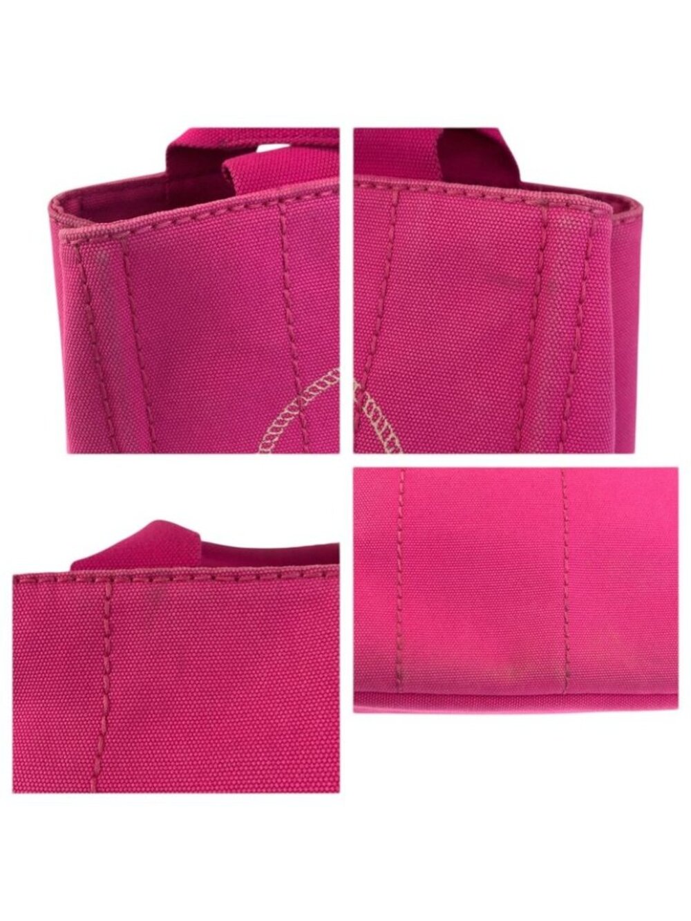 Prada Canapa Pink Gold Canvas Tote - Picture 5 of 9